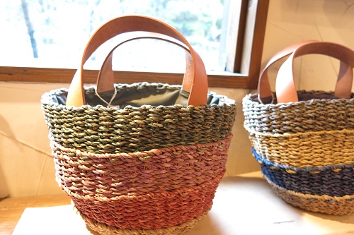 カゴバッグ新作