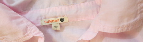 OUTLET - SUNDRY cotton shirts
